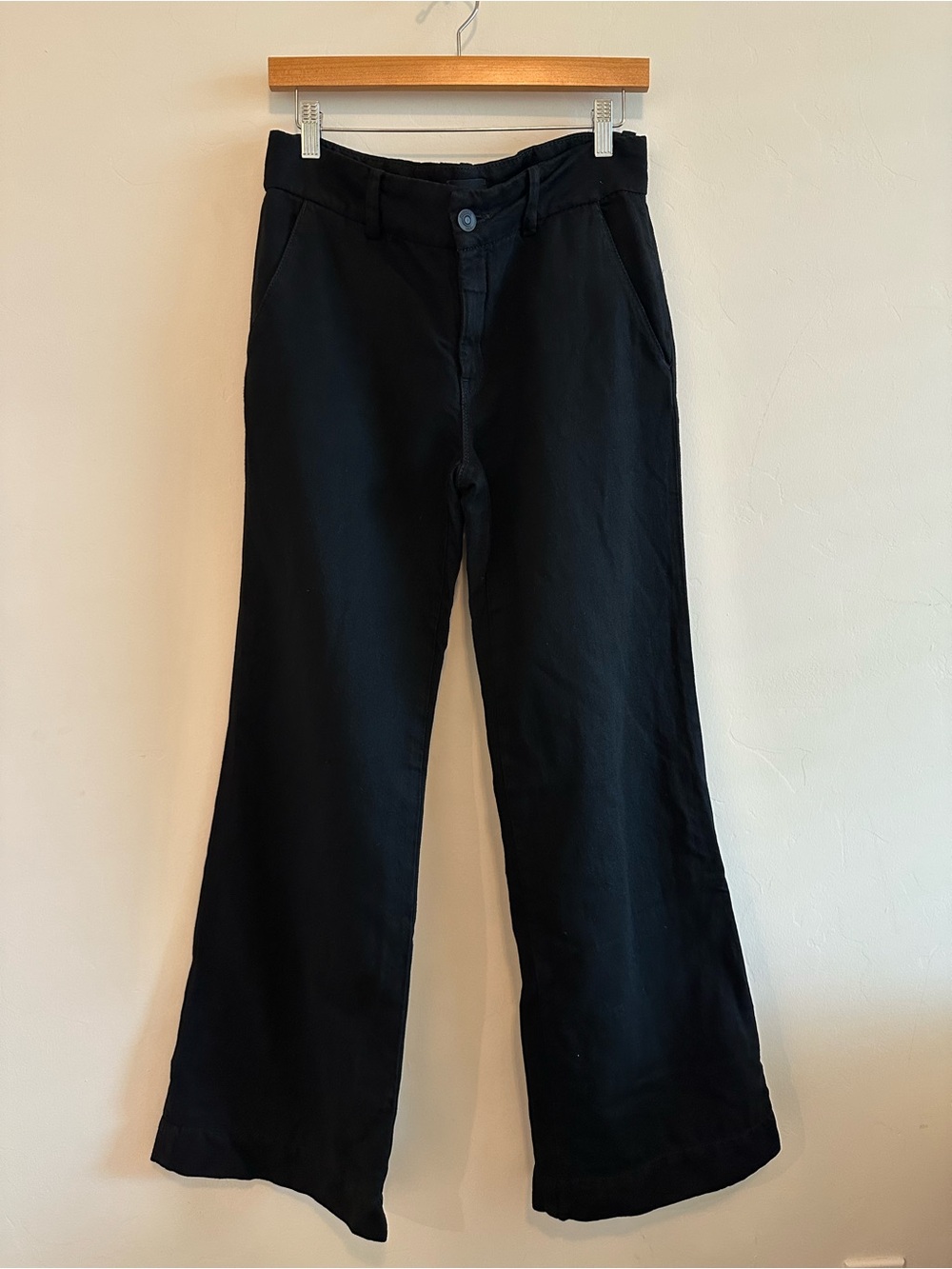 Hudson Black Flare Wide-Leg Pants women’s size 27